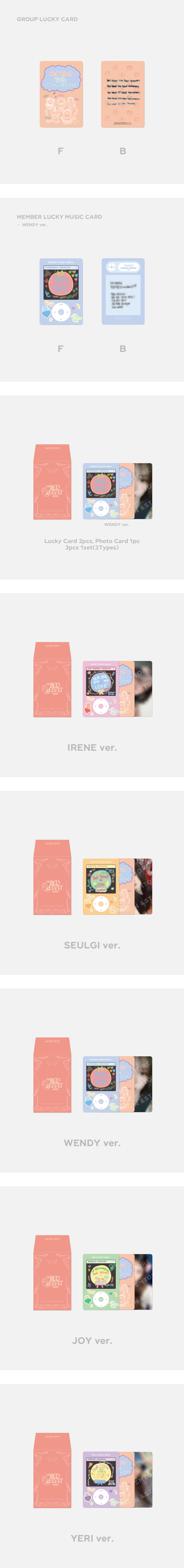 Red Velvet 11th Anniversary Goods - LUCKY CARD SET kpoptown.com